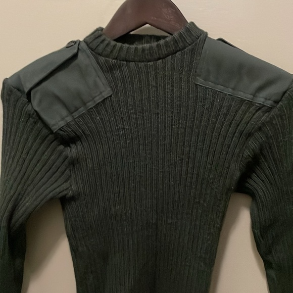 Vintage 1983 Dorothea Knitting Mills Sweater Adult Military Wool Mens Size Small - Picture 5 of 10